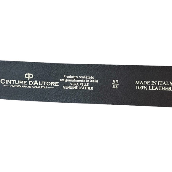 Cincture D'Autore Brown leather belt NEW WITH TAGS - Picture 2 of 3